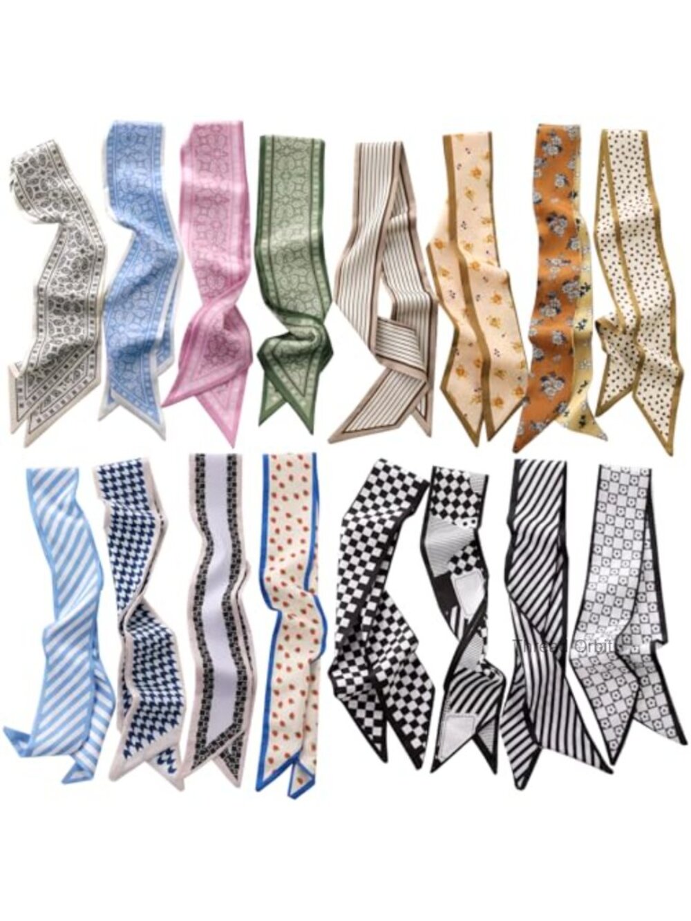 Multifunctional Boho Purse Scarf Women Neck Head Wrap Hair Accessory